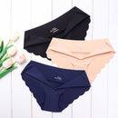 High Quality Women's Seamless Panties Solid Ultra-thin Underwear Women's Sexy Low-Rise Ruffles Briefs Lingerie Underpants New