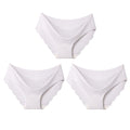 High Quality Women's Seamless Panties Solid Ultra-thin Underwear Women's Sexy Low-Rise Ruffles Briefs Lingerie Underpants New