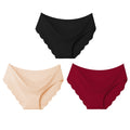 High Quality Women's Seamless Panties Solid Ultra-thin Underwear Women's Sexy Low-Rise Ruffles Briefs Lingerie Underpants New