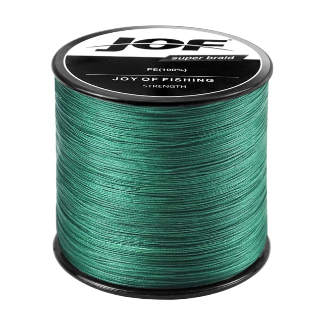 JOF Braid Fishing line 300M 500M 1000M 4 Strands Multifilament Fishing Wire Carp Fishing 10-82lb
