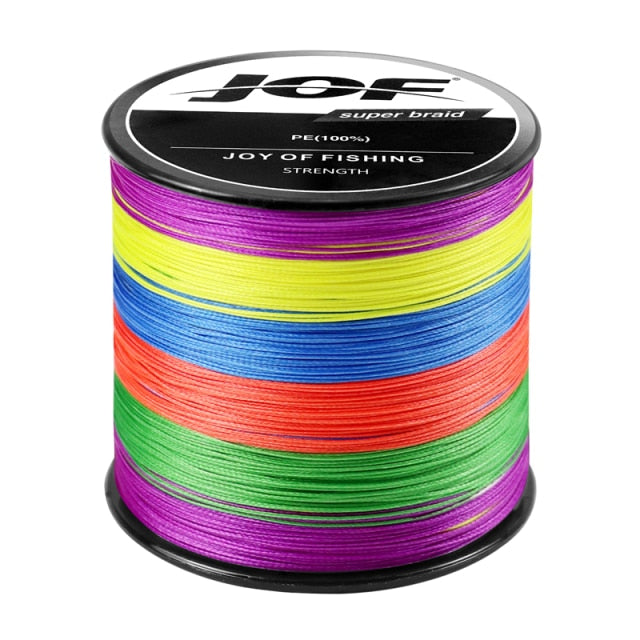 JOF Braid Fishing line 300M 500M 1000M 4 Strands Multifilament Fishing Wire Carp Fishing 10-82lb