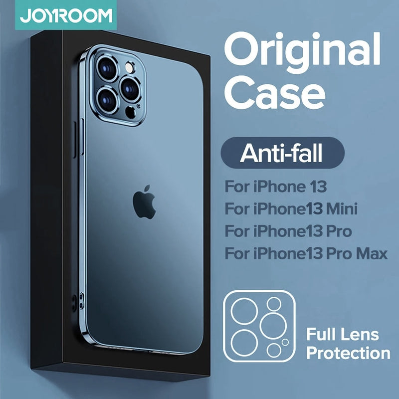 Joyroom Luxury Case For iPhone 13 12 Pro Max TPU+PC Shockproof Phone Cases Full Lens Protection Cover For iPhone 13 Pro Max Case