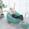Levkme Lounger Seat Bean Bag Puff Asiento Lazy BeanBag Sofas Cover without Filler Couch Tatami Chairs Covers XF1029-15