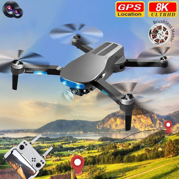 New LU3 MAX GPS  Drone 8K Hd Dual Camera Profesional Helicopter FPV Dron Foldable Rc Quadcopter 5G Wifi Brushless Motor Drones