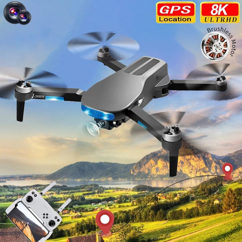 New LU3 MAX GPS  Drone 8K Hd Dual Camera Profesional Helicopter FPV Dron Foldable Rc Quadcopter 5G Wifi Brushless Motor Drones
