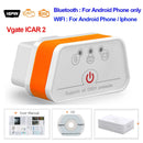 Vgate iCar2 obd2 bluetooth scanner ELM327 V2.1 obd 2 wifi icar 2 car tools elm 327 for android/PC/IOS code reader free shipping