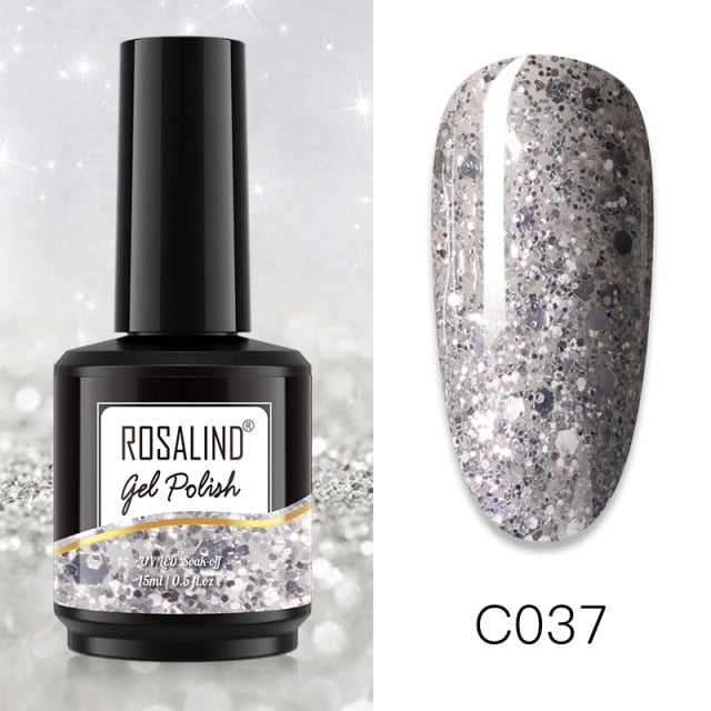 ROSALIND 15ML Base Top Matt Coat For Nail Gel Polish Soak Off Primer Magic Remover Builde Lacquer Gel Nail Art Salon Manicure
