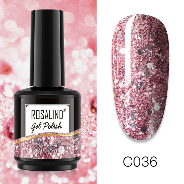 ROSALIND 15ML Base Top Matt Coat For Nail Gel Polish Soak Off Primer Magic Remover Builde Lacquer Gel Nail Art Salon Manicure