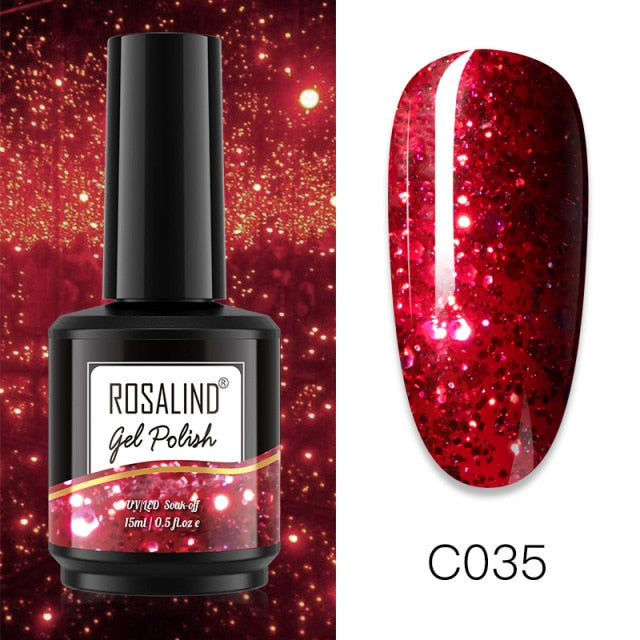 ROSALIND 15ML Base Top Matt Coat For Nail Gel Polish Soak Off Primer Magic Remover Builde Lacquer Gel Nail Art Salon Manicure