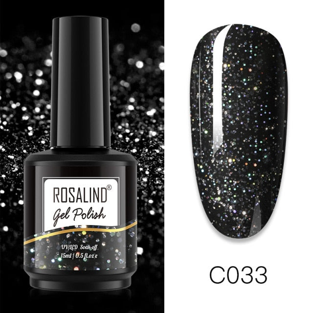 ROSALIND 15ML Base Top Matt Coat For Nail Gel Polish Soak Off Primer Magic Remover Builde Lacquer Gel Nail Art Salon Manicure
