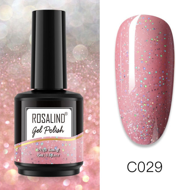 ROSALIND 15ML Base Top Matt Coat For Nail Gel Polish Soak Off Primer Magic Remover Builde Lacquer Gel Nail Art Salon Manicure