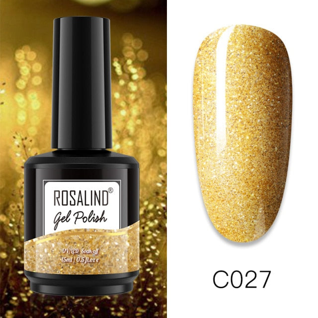 ROSALIND 15ML Base Top Matt Coat For Nail Gel Polish Soak Off Primer Magic Remover Builde Lacquer Gel Nail Art Salon Manicure