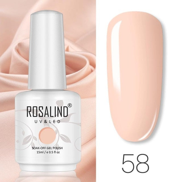 ROSALIND 15ML Base Top Matt Coat For Nail Gel Polish Soak Off Primer Magic Remover Builde Lacquer Gel Nail Art Salon Manicure