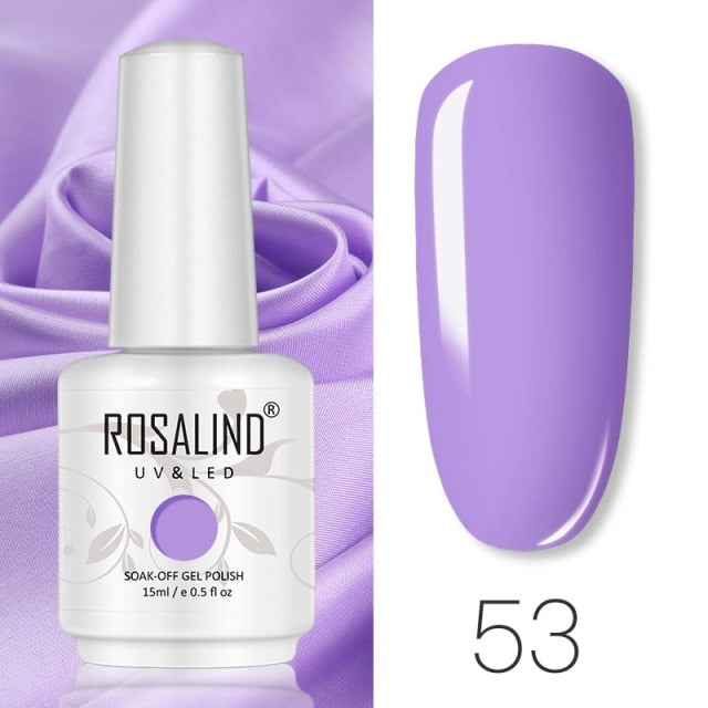 ROSALIND 15ML Base Top Matt Coat For Nail Gel Polish Soak Off Primer Magic Remover Builde Lacquer Gel Nail Art Salon Manicure