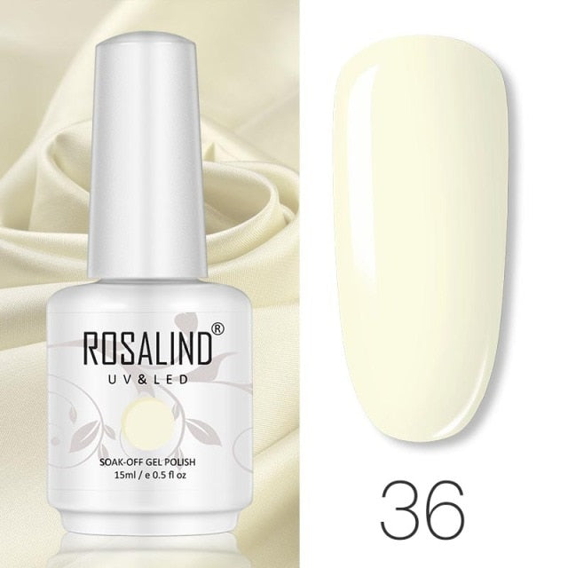 ROSALIND 15ML Base Top Matt Coat For Nail Gel Polish Soak Off Primer Magic Remover Builde Lacquer Gel Nail Art Salon Manicure