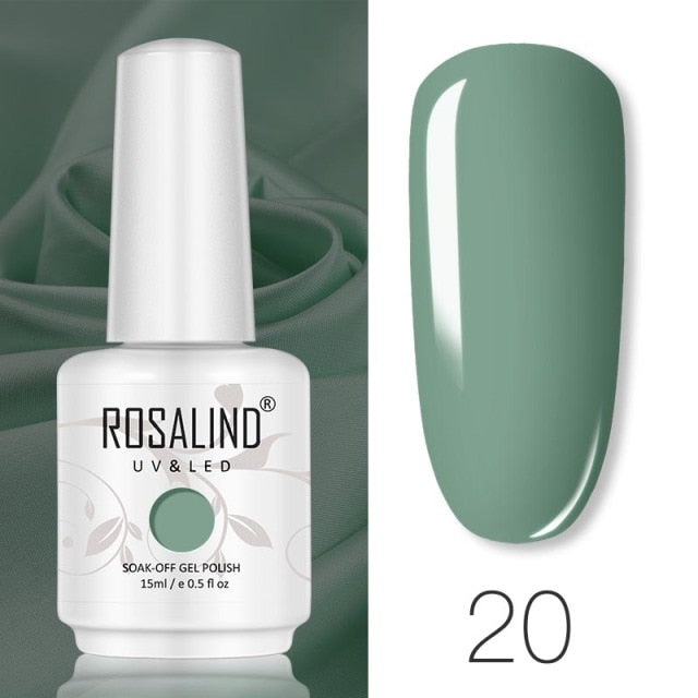 ROSALIND 15ML Base Top Matt Coat For Nail Gel Polish Soak Off Primer Magic Remover Builde Lacquer Gel Nail Art Salon Manicure