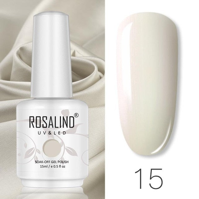 ROSALIND 15ML Base Top Matt Coat For Nail Gel Polish Soak Off Primer Magic Remover Builde Lacquer Gel Nail Art Salon Manicure
