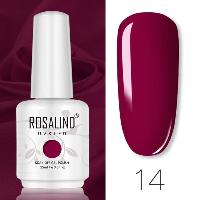 ROSALIND 15ML Base Top Matt Coat For Nail Gel Polish Soak Off Primer Magic Remover Builde Lacquer Gel Nail Art Salon Manicure