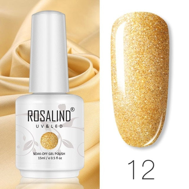 ROSALIND 15ML Base Top Matt Coat For Nail Gel Polish Soak Off Primer Magic Remover Builde Lacquer Gel Nail Art Salon Manicure