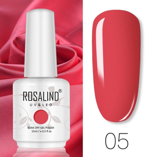 ROSALIND 15ML Base Top Matt Coat For Nail Gel Polish Soak Off Primer Magic Remover Builde Lacquer Gel Nail Art Salon Manicure