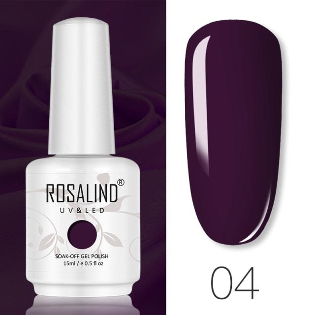 ROSALIND 15ML Base Top Matt Coat For Nail Gel Polish Soak Off Primer Magic Remover Builde Lacquer Gel Nail Art Salon Manicure