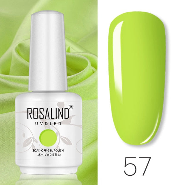 ROSALIND 15ML Base Top Matt Coat For Nail Gel Polish Soak Off Primer Magic Remover Builde Lacquer Gel Nail Art Salon Manicure