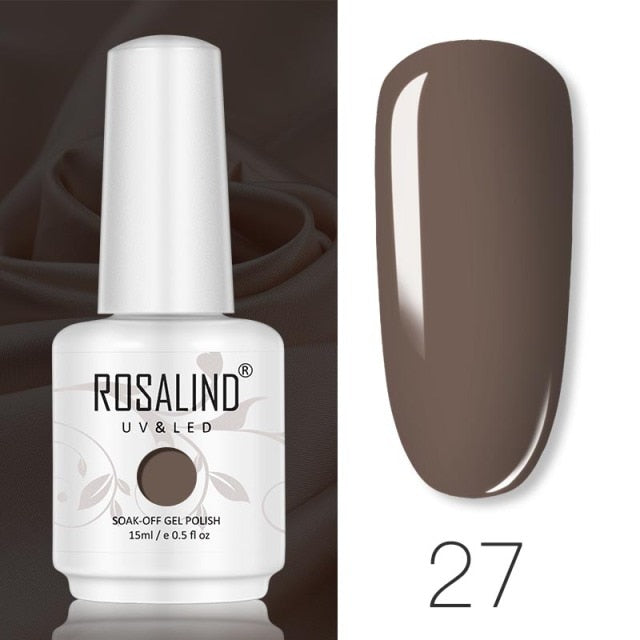 ROSALIND 15ML Base Top Matt Coat For Nail Gel Polish Soak Off Primer Magic Remover Builde Lacquer Gel Nail Art Salon Manicure