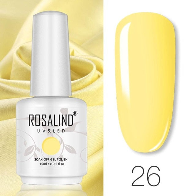 ROSALIND 15ML Base Top Matt Coat For Nail Gel Polish Soak Off Primer Magic Remover Builde Lacquer Gel Nail Art Salon Manicure