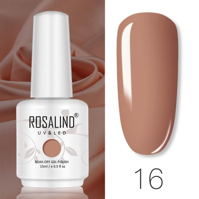 ROSALIND 15ML Base Top Matt Coat For Nail Gel Polish Soak Off Primer Magic Remover Builde Lacquer Gel Nail Art Salon Manicure