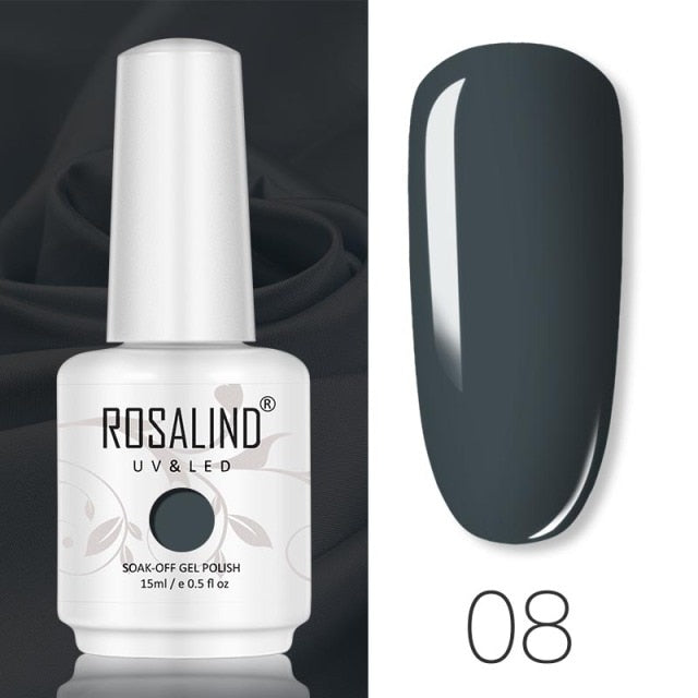 ROSALIND 15ML Base Top Matt Coat For Nail Gel Polish Soak Off Primer Magic Remover Builde Lacquer Gel Nail Art Salon Manicure