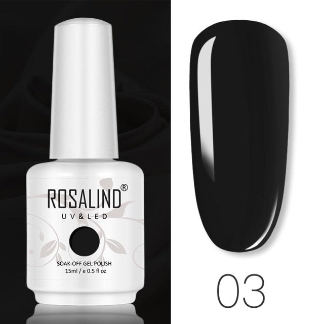 ROSALIND 15ML Base Top Matt Coat For Nail Gel Polish Soak Off Primer Magic Remover Builde Lacquer Gel Nail Art Salon Manicure