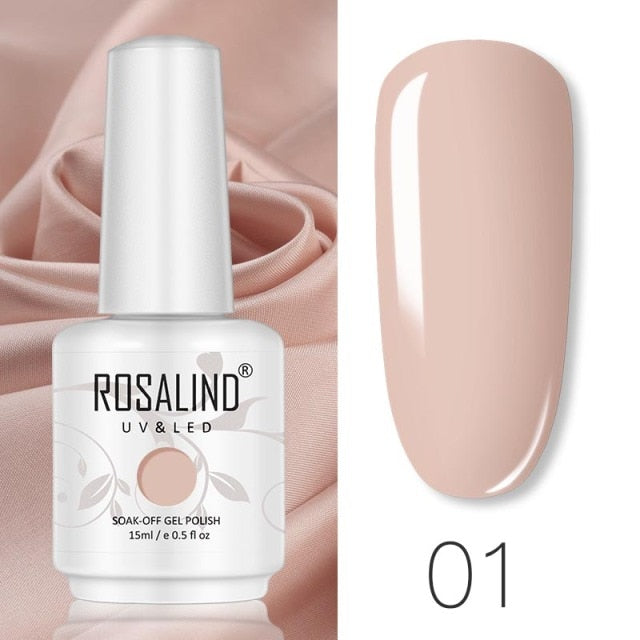 ROSALIND 15ML Base Top Matt Coat For Nail Gel Polish Soak Off Primer Magic Remover Builde Lacquer Gel Nail Art Salon Manicure