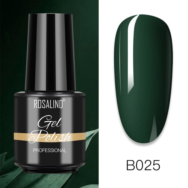 ROSALIND Gel Polish 7ml Gel Nail Polish All For Manicure Semi Permanent Soak Off Gel UV LED Varnishes Base Top Matte Coat