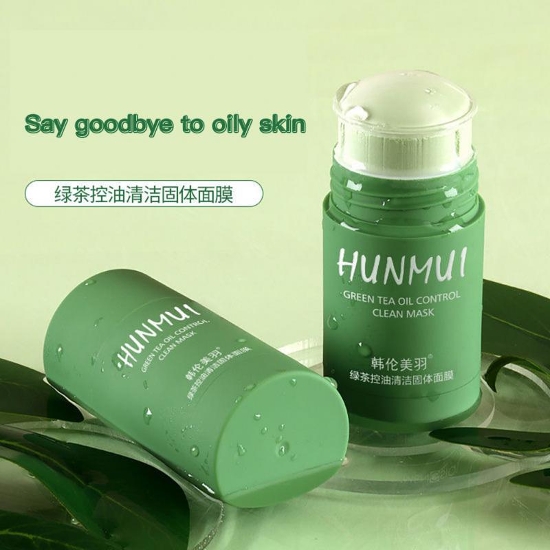 Green Tea Mask Stick Cleansing Mask Whitening Firming Skin Moisturizing Remove Black Head Facial Mask Face Skin Care TSLM2