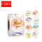 Colorful round "thank you" sticker seal label paper roll packaging decoration handmade thank you sticker 50-500pcs