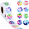 Colorful round "thank you" sticker seal label paper roll packaging decoration handmade thank you sticker 50-500pcs