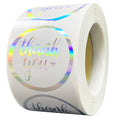 Colorful round "thank you" sticker seal label paper roll packaging decoration handmade thank you sticker 50-500pcs