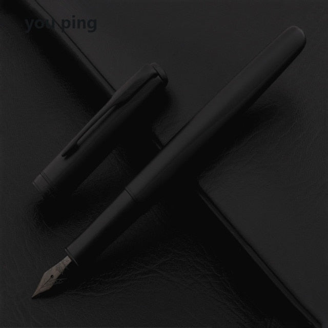 Luxury Quality Jinhao 75 Metal Black red Fountain Pen Financial Office Student School Stationery Supplies Ink Pens
