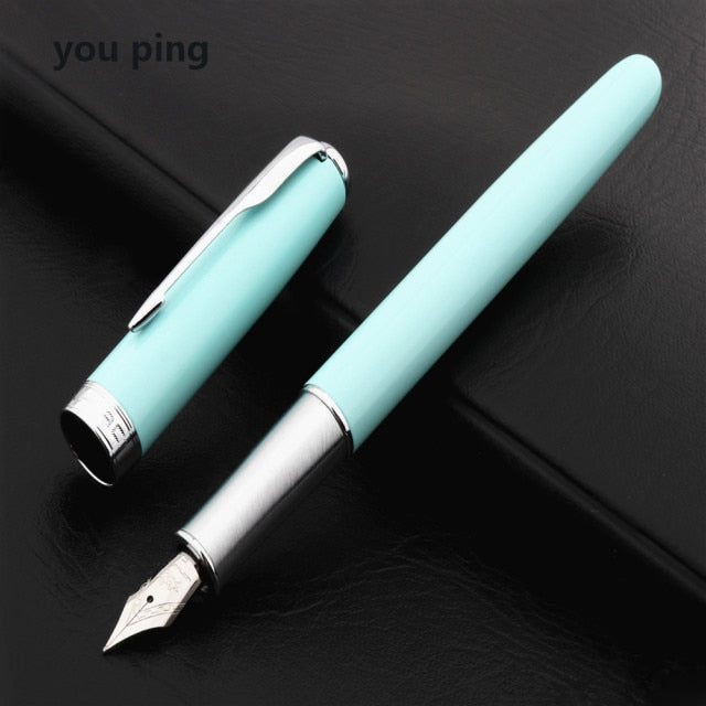 Luxury Quality Jinhao 75 Metal Black red Fountain Pen Financial Office Student School Stationery Supplies Ink Pens