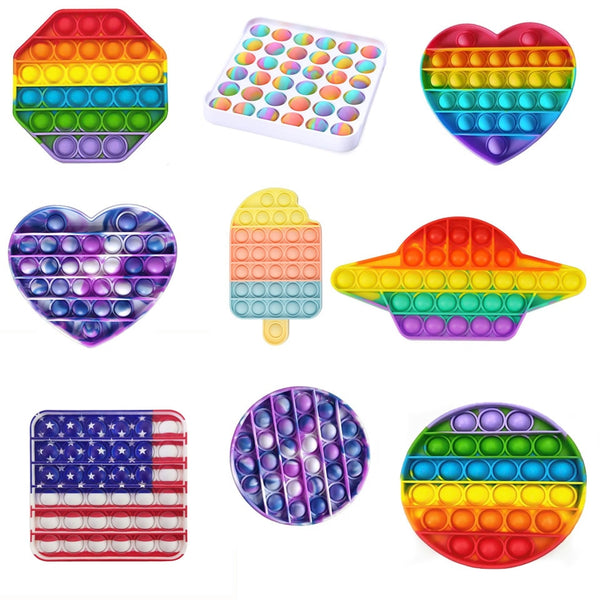 Squeeze Toy Push Fidget Toys Anime Bubble Sensory Toy Autism Special Needs Stress Reliever Helps Relieve And Increase Focus Soft