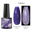 Mtssii 6ml Reflective Glitter Gel Nail Polish 8Colors Sparkling Auroras Laser Nail Gel Semi Permanent Soak Off UV Gel Varnish