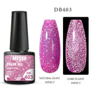 Mtssii 6ml Reflective Glitter Gel Nail Polish 8Colors Sparkling Auroras Laser Nail Gel Semi Permanent Soak Off UV Gel Varnish