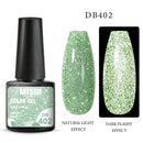 Mtssii 6ml Reflective Glitter Gel Nail Polish 8Colors Sparkling Auroras Laser Nail Gel Semi Permanent Soak Off UV Gel Varnish