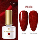 BORN PRETTY 1 Bottle 7ml Glitter Nail Gel Polish Colorful Pink Purple UV LED Varnish Soak Off Nail Art UV Gel Polish