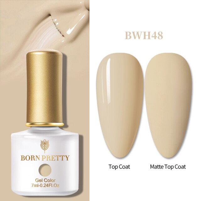 BORN PRETTY 1 Bottle 7ml Glitter Nail Gel Polish Colorful Pink Purple UV LED Varnish Soak Off Nail Art UV Gel Polish