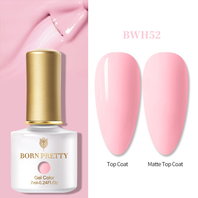 BORN PRETTY 1 Bottle 7ml Glitter Nail Gel Polish Colorful Pink Purple UV LED Varnish Soak Off Nail Art UV Gel Polish