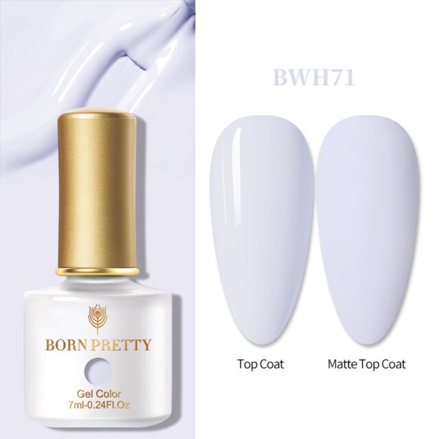 BORN PRETTY 1 Bottle 7ml Glitter Nail Gel Polish Colorful Pink Purple UV LED Varnish Soak Off Nail Art UV Gel Polish