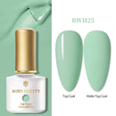 BORN PRETTY 1 Bottle 7ml Glitter Nail Gel Polish Colorful Pink Purple UV LED Varnish Soak Off Nail Art UV Gel Polish