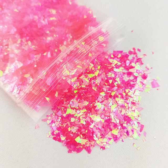 10g Holographic AB Nail Glitter Flakes Shell Sparkly Sequins Irregular Paillette DIY Gel Polish Manicure Nail Art Decorations