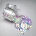 10g Holographic AB Nail Glitter Flakes Shell Sparkly Sequins Irregular Paillette DIY Gel Polish Manicure Nail Art Decorations